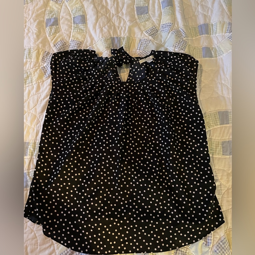 Lauren Conrad polka dot blouse Xl